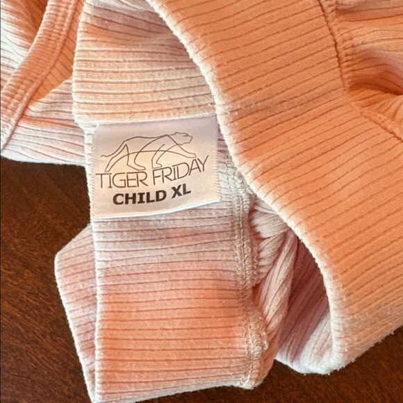 Light Pink Ribbed Two-Piece Dance Set - Picture 7 of 7